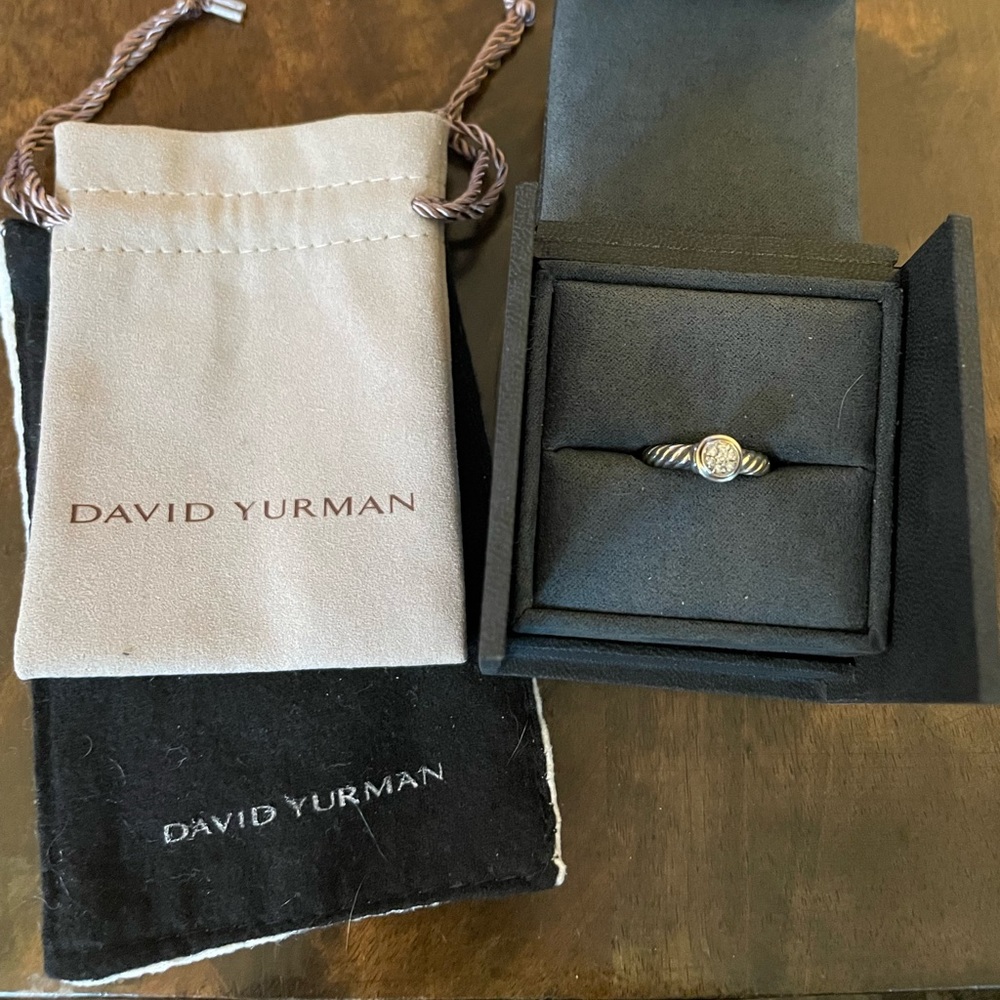 David Yurman Sterling Silver with Pave Diamonds